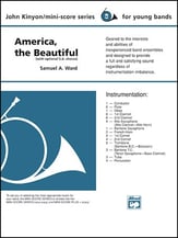 America, the Beautiful Concert Band sheet music cover